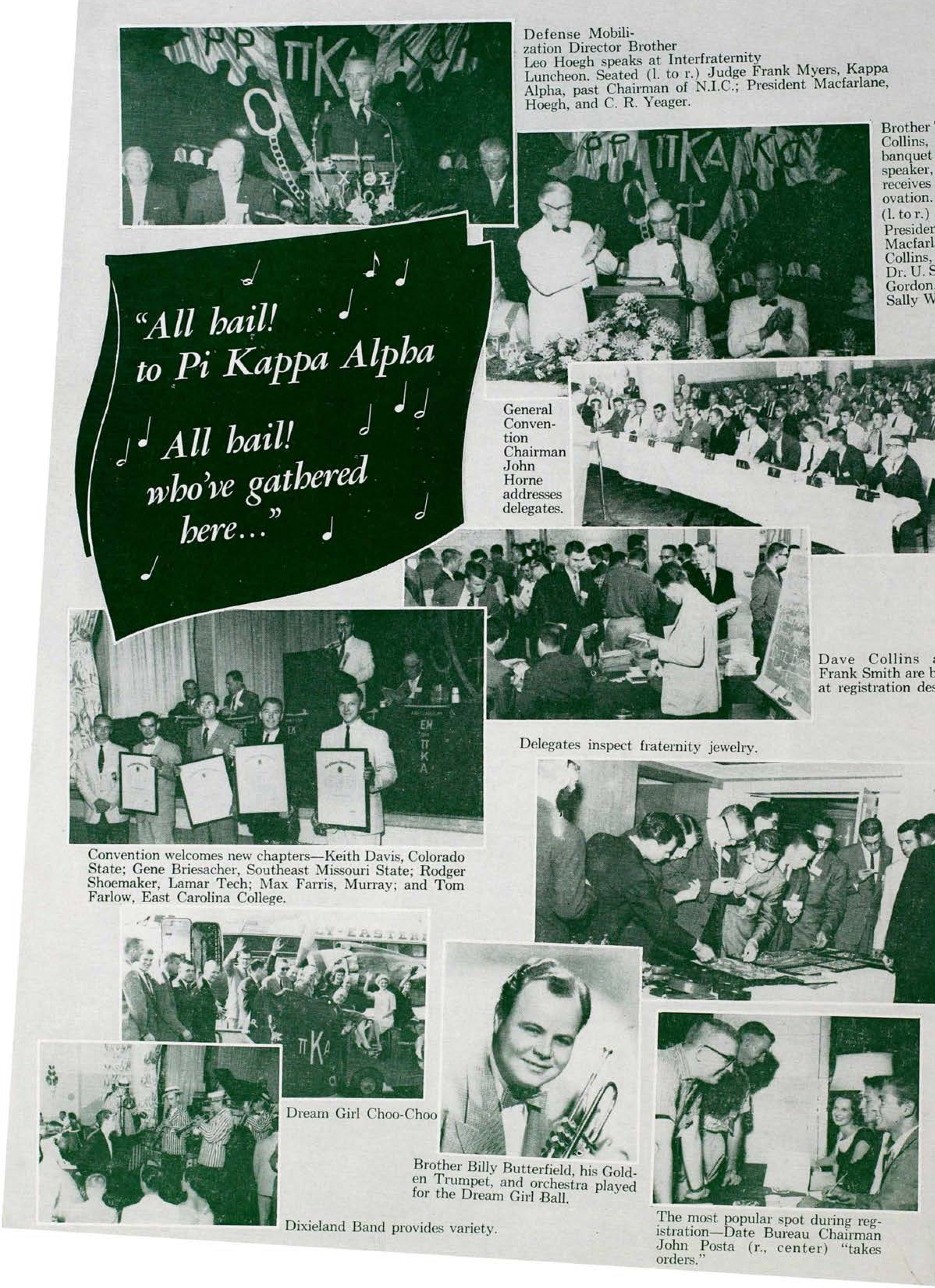 All Hail! To Pi Kappa Alpha All Hail! Who've Gathered Here...